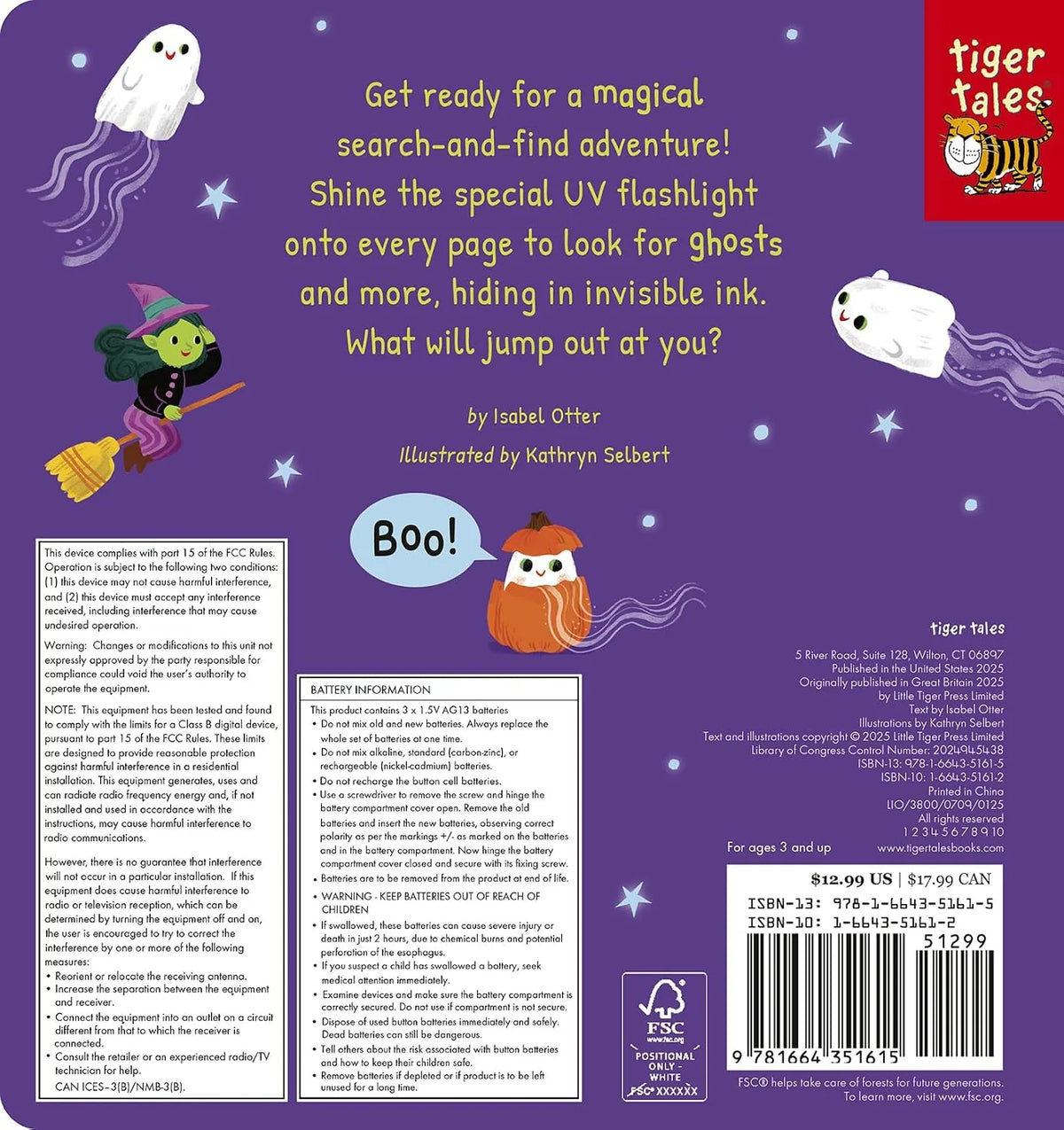 Invisible Ink UV Ghost Hunt Book